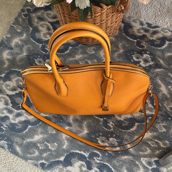 H & M Crosshatch Vegan Leather Handle Bag with Straps - Picture 5 of 10